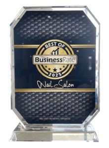 BusinessRate Best of 2025 Nail Salon trophy